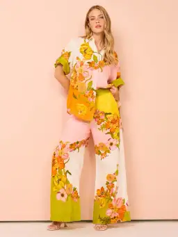 Alemais Silas Shirt and Pants Set Floral Size 6