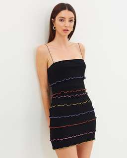 Bec and Bridge La Bamba Mini Dress Black Size 8