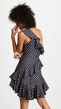 Zimmermann Rife Flounce Dress Navy Dress 6
