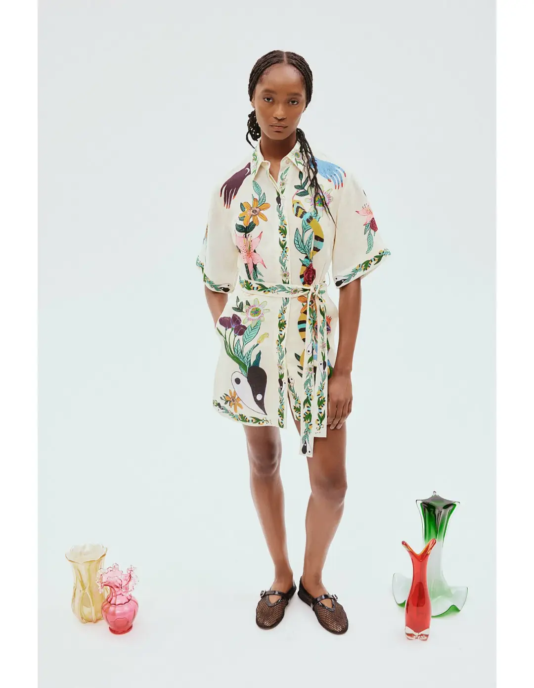 Alemais Meagan Mini Dress Print Size 10 for rent on The Volte - main image