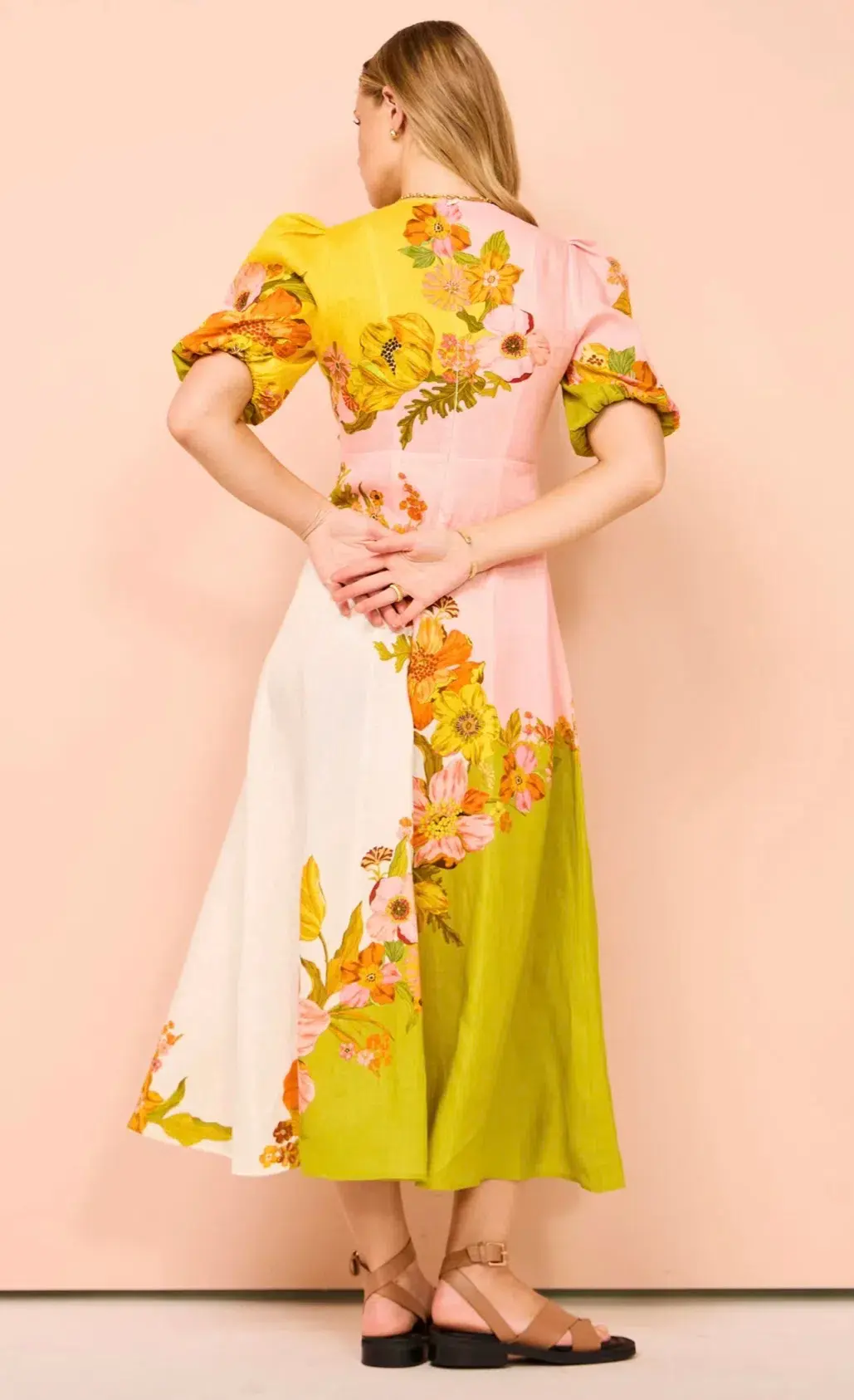 Alemais Silas Midi Dress Floral Size AU 16 for rent on The Volte - main image