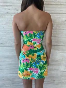 With Jean Lala Mini Dress in Splice Floral Size XS / AU 6 for rent on The Volte - image 4