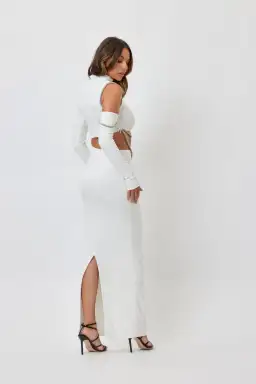 Bianca & Bridgett Sadie Dress White Size 8 for rent on The Volte - image 2