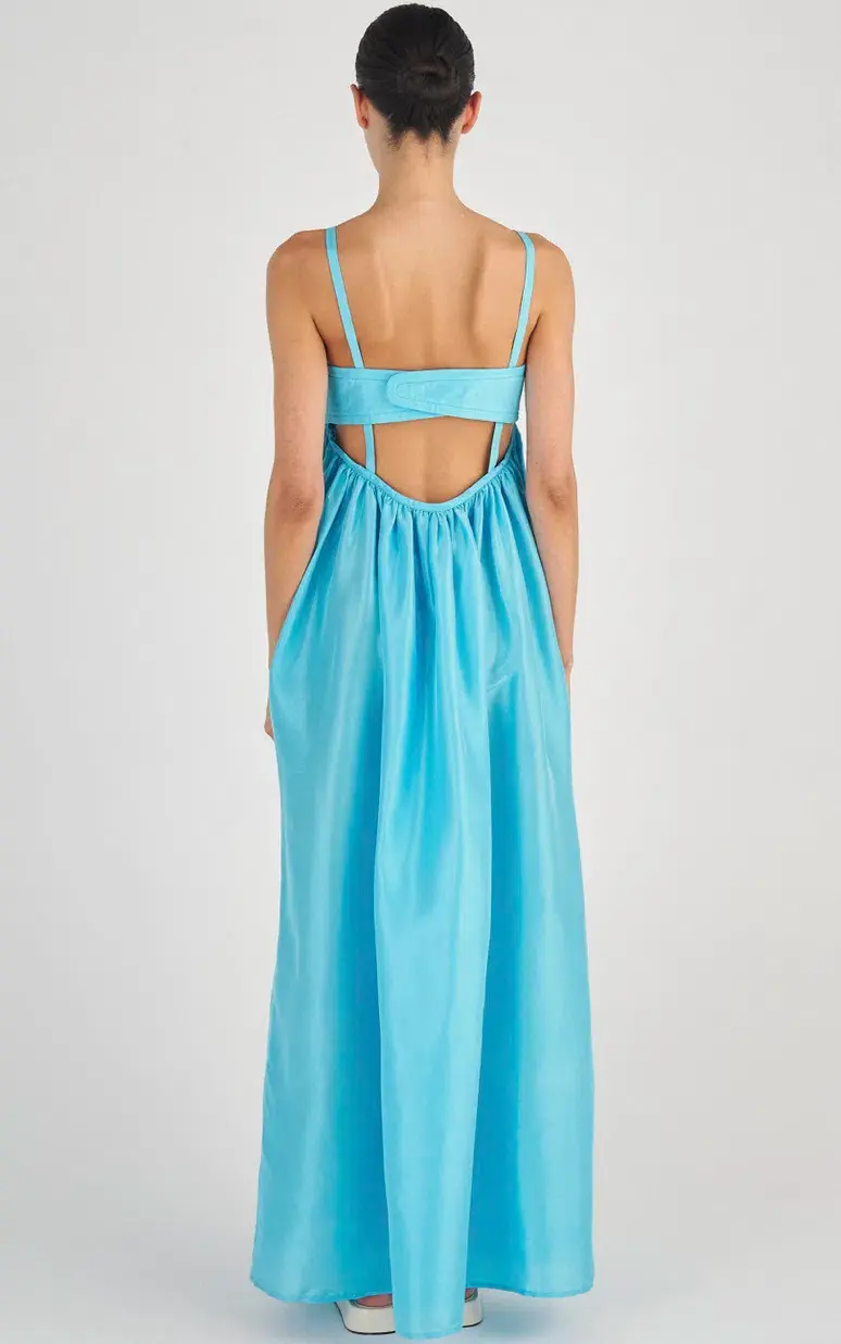 The Oroton Bodice Detail Gown Blue Size 16 for rent on The Volte - main image