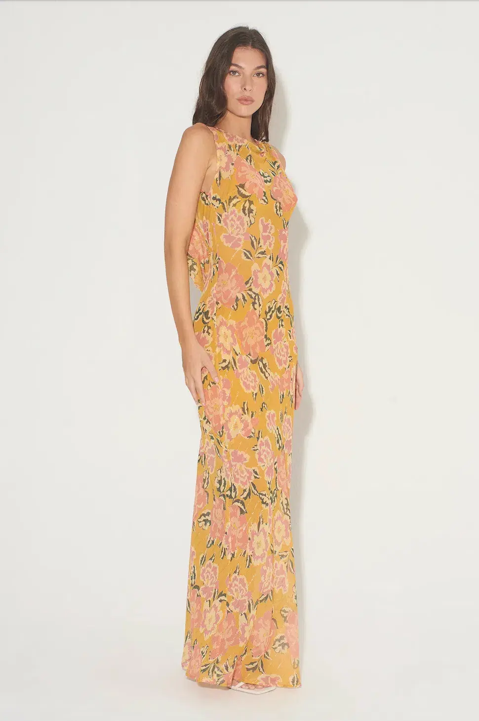 Hansen & Gretel Emmery Maxi Dress Honey Floral Size L / AU 12 for rent on The Volte - main image