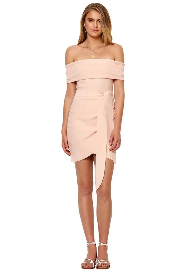 Bec & Bridge Marvellous Mini Dress Peach Size 10 for rent on The Volte - main image