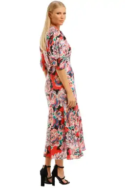Ginger & Smart Flourish Wrap Midi Dress Floral Size 14 for rent on The Volte - image 3