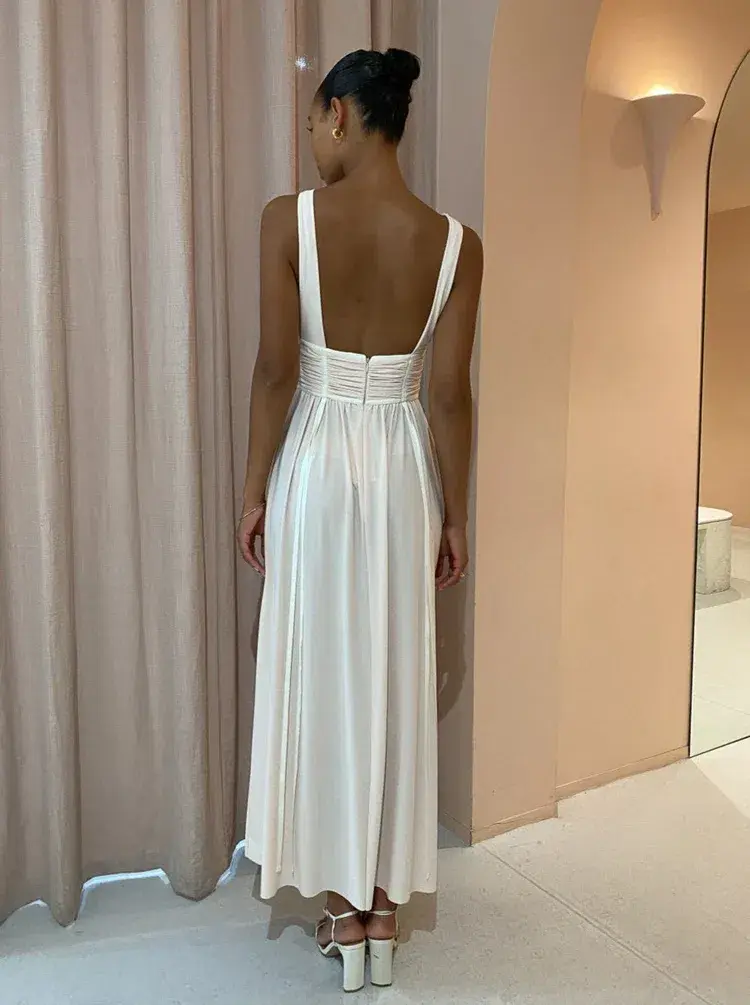Bec & Bridge Gwen Maxi Dress in Shell Size 12 for rent on The Volte - main image