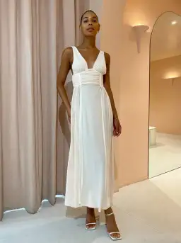 Bec & Bridge Gwen Maxi Dress in Shell Size 12 for rent on The Volte - image 1