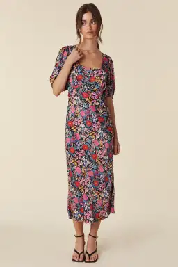 Spell & the Gypsy Last Drinks Bias Midi Dress in Evening Floral Size S / AU 8 for rent on The Volte - image 2