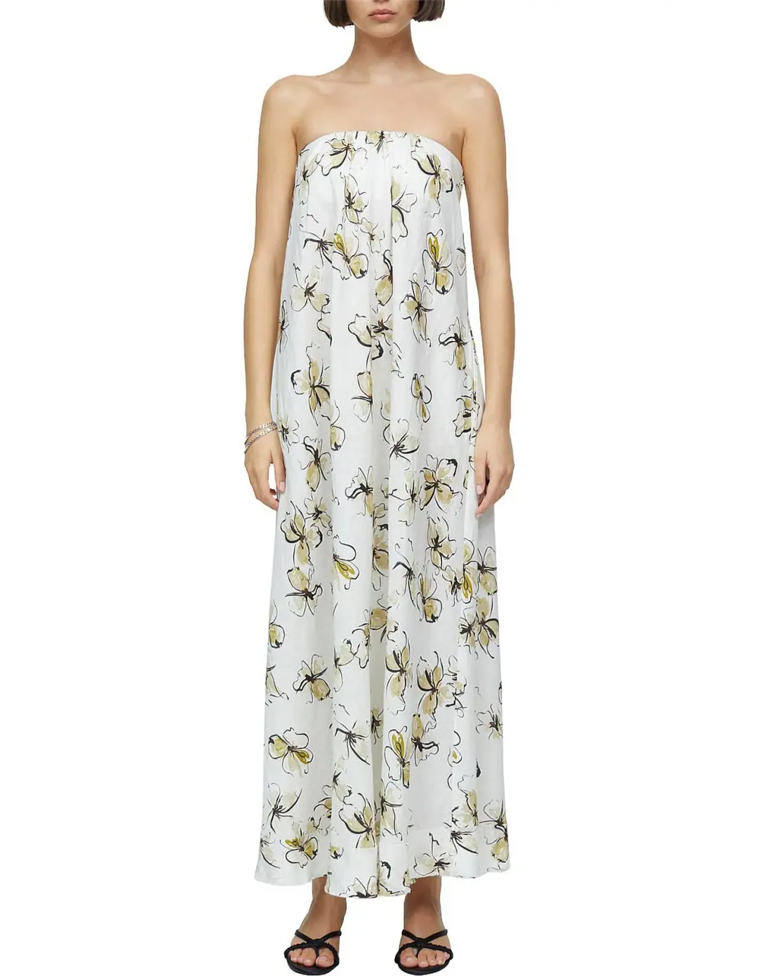 Bec & Bridge Giselle Strapless Maxi Dress Floral Size 10 for rent on The Volte - main image
