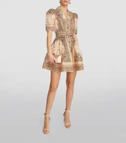 Zimmermann Matchmaker Mini Shirt Dress Multi Size 2 / AU 12 for rent on The Volte - image 1