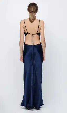 Bec & Bridge Cedar City Maxi Dress with Cut Out Navy Black Size 10 for rent on The Volte - image 3