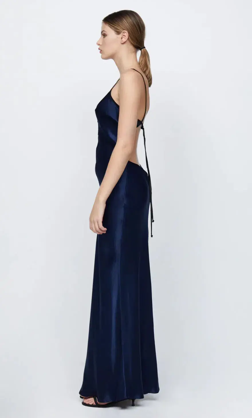 Bec & Bridge Cedar City Maxi Dress with Cut Out Navy Black Size 10 for rent on The Volte - main image