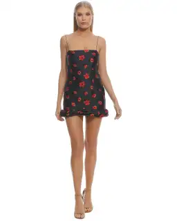 Bec & Bridge Coco Cabana Mini Dress Floral Size AU 6