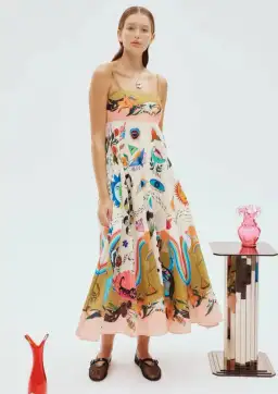 Alemais Evergreen Sundress Print Size 16 for rent on The Volte - image 1