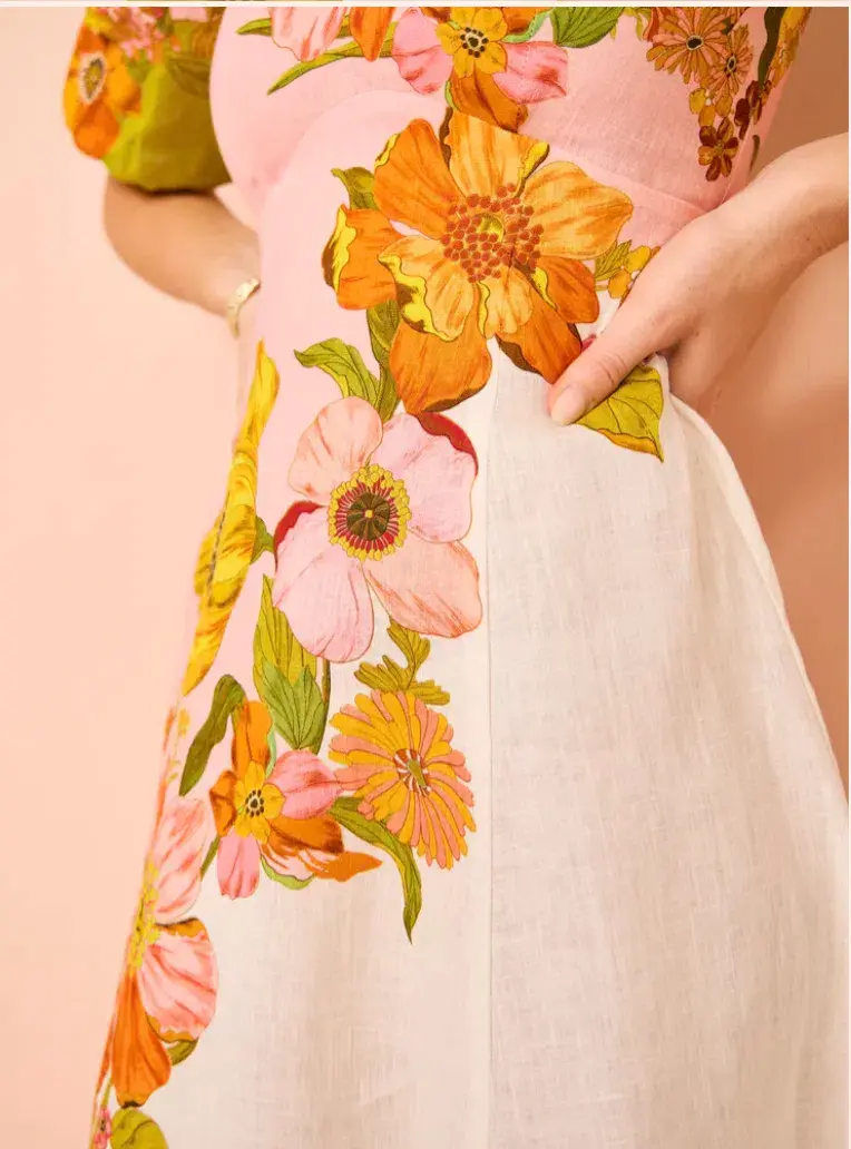 Alemais Silas Midi Dress In Multi Size 14 - Image 3