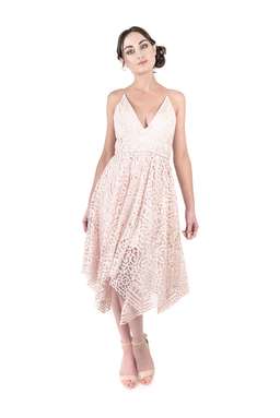 Nicholas Pink Floral Lace Ball Dress size 10 for rent on The Volte - image 1