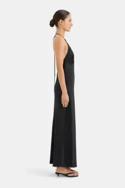 Sir the Label Aries Halter Gown Black Size 1 / AU 8 for rent on The Volte - image 2