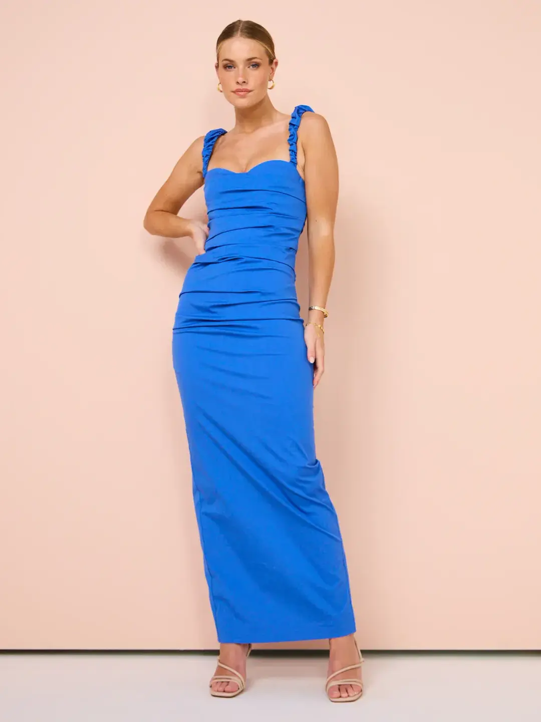 Sir Azul Balconette Gown in Cobalt Blue Size 8 for rent on The Volte - main image
