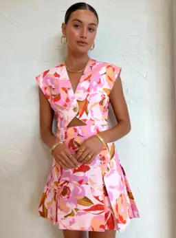 Acler Quincy Mini Dress Floral Size 6 for rent on The Volte - image 2