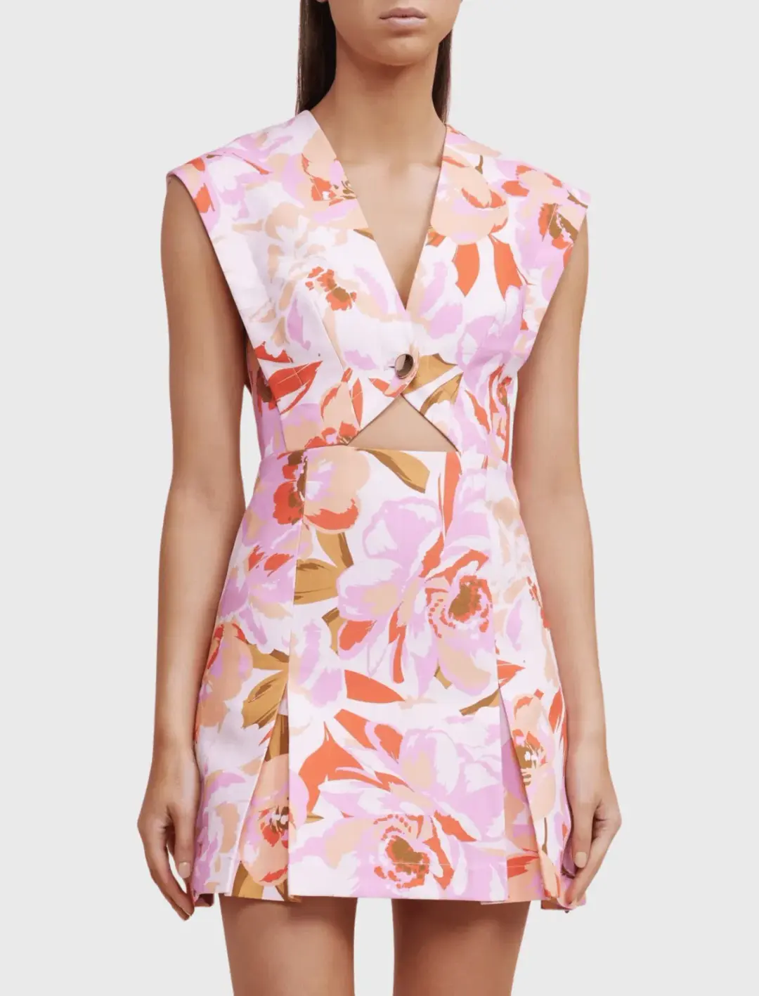 Acler Quincy Mini Dress Floral Size 6 for rent on The Volte - main image