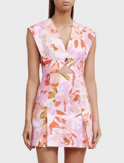 Acler Quincy Mini Dress Floral Size 6 for rent on The Volte - image 3