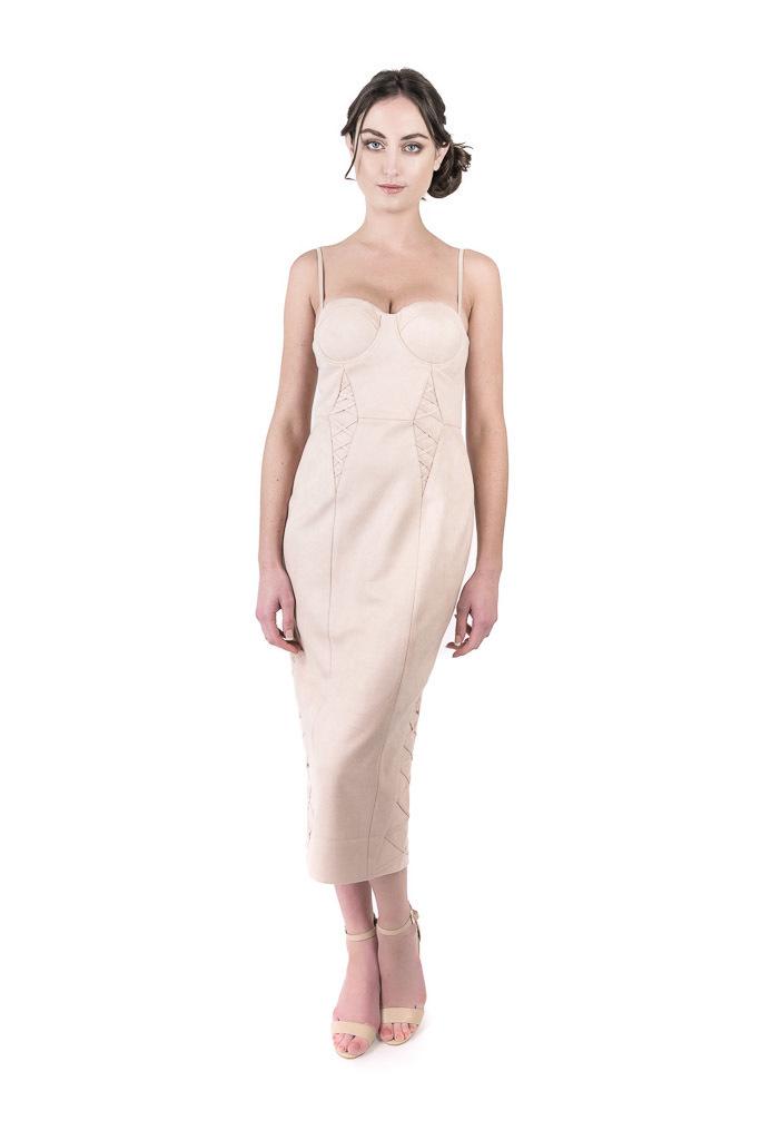 Misha Nude Leia Dress size 10 for rent on The Volte - main image