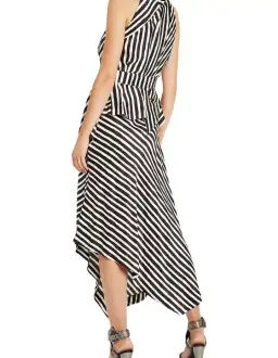 Sass & Bide Palais Stripe Midi Dress Print Size 14 for rent on The Volte - image 3
