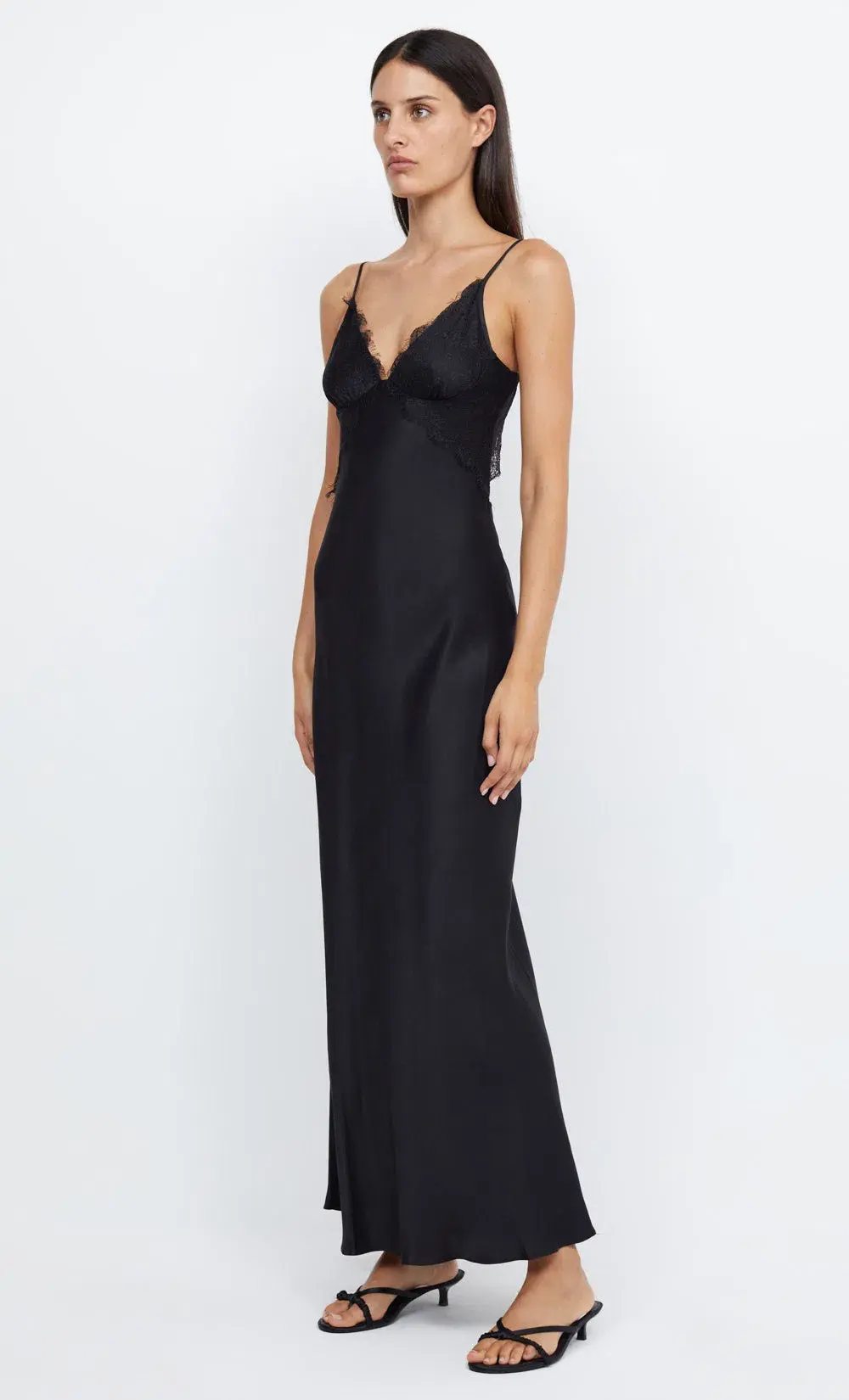 Bec & Bridge Emery Lace Maxi Dress Black/Black Size 8 for rent on The Volte - main image