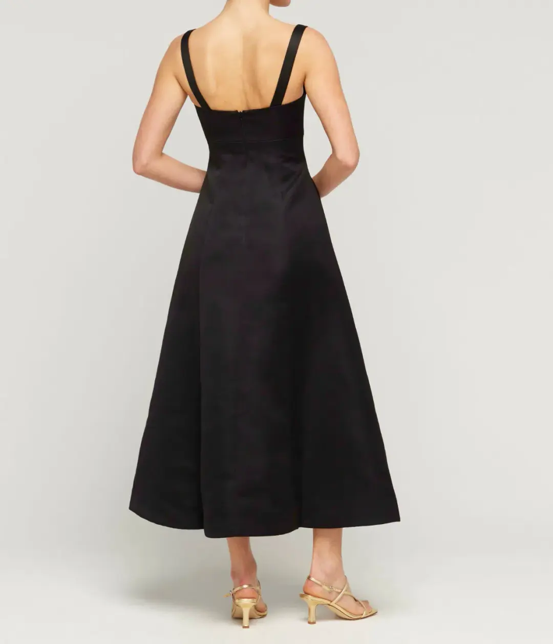 Leo Lin Odette Midi Dress Ebony Size 8 for rent on The Volte - main image