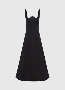 Leo Lin Odette Midi Dress Ebony Size 8 for rent on The Volte - image 4