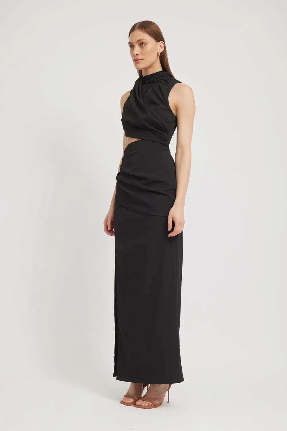 Tojha Giana Maxi Dress in Black Size 10 for rent on The Volte - main image