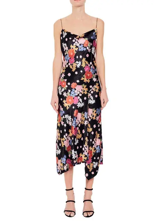 Bec & Bridge Cha Cha Midi Dress Floral Size 12 / L for rent on The Volte - main image