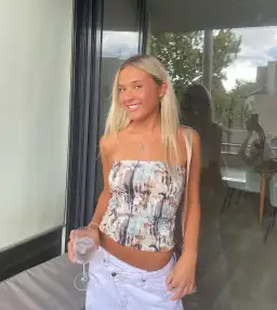 With Harper Lu Marble Boob Tube Top Print Multi Size 10 for rent on The Volte - image 3