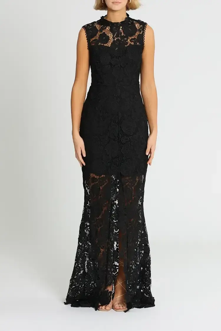 Grace and Hart Espresso Gown in Black Size 12 for rent on The Volte - main image