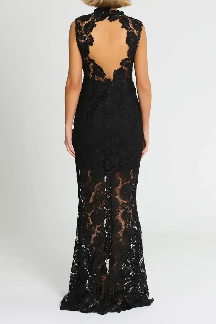 Grace and Hart Espresso Gown in Black Size 12 for rent on The Volte - main image