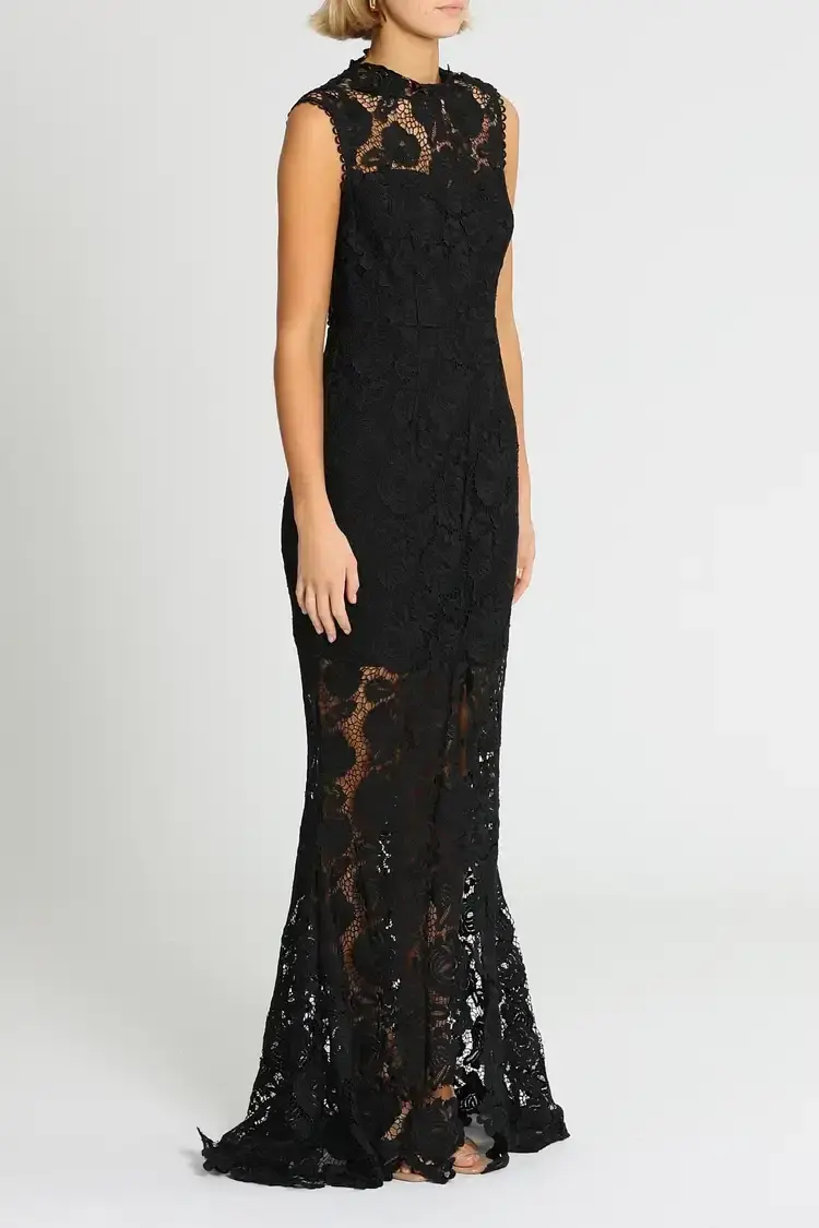 Grace and Hart Espresso Gown in Black Size 12 for rent on The Volte - main image