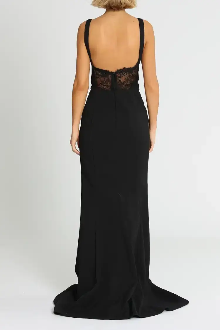 Grace and Hart Calliope Gown in Black Size 12 for rent on The Volte - main image
