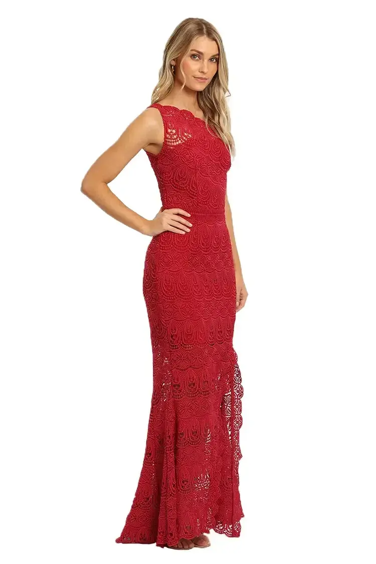 Grace and Hart Winter Rose Red Size 12 for rent on The Volte - main image