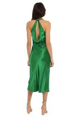 Ginia Lucia Knot Front Dress in Green Size 10 for rent on The Volte - image 3