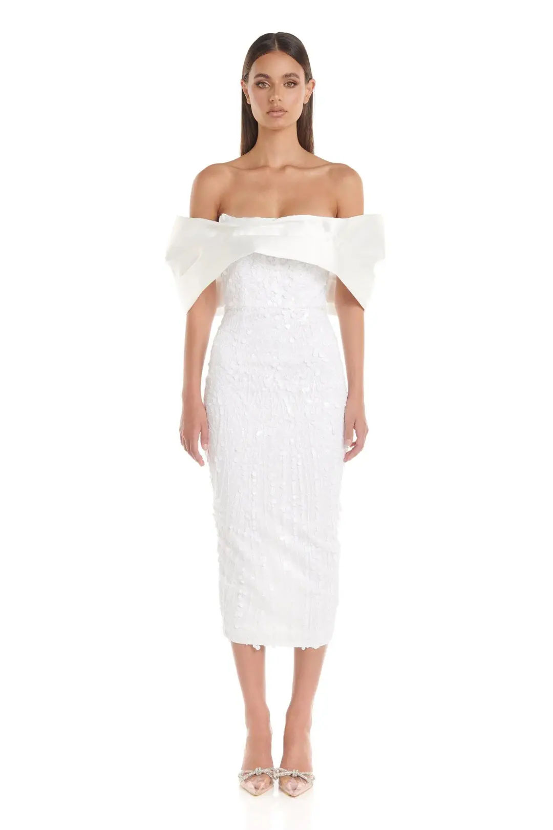 Eliya the Label Tanya Dress White Size 8 for rent on The Volte - main image