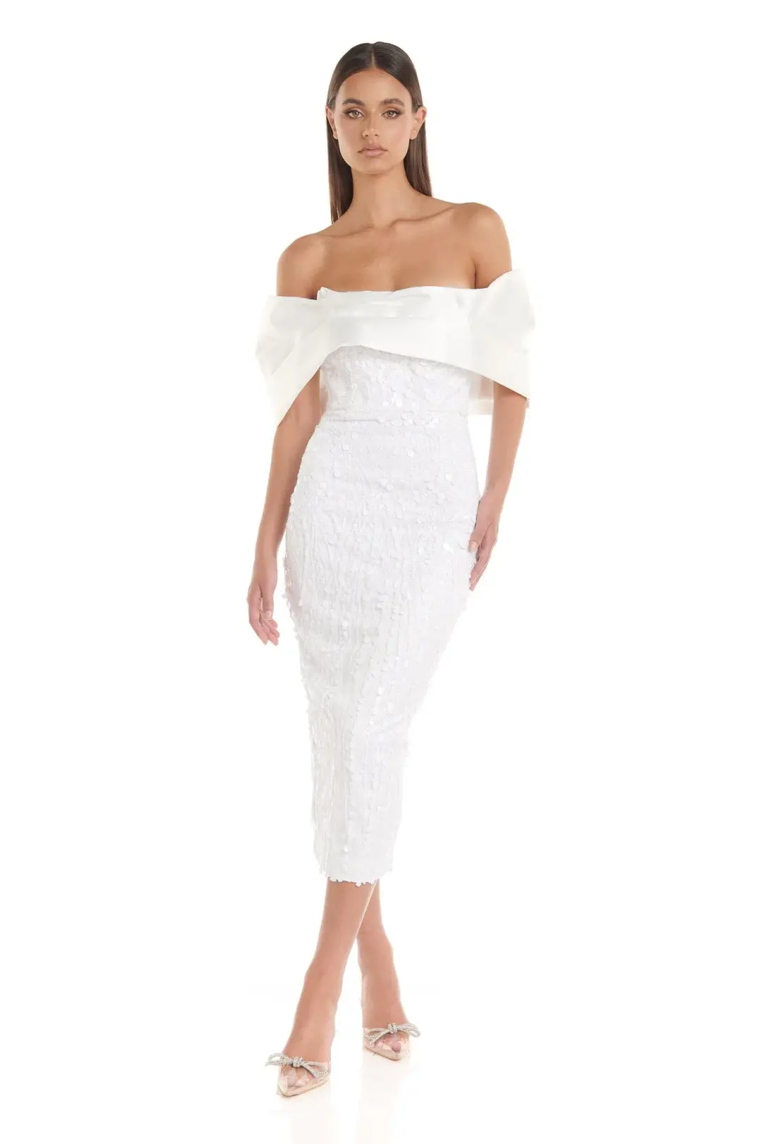 Eliya the Label Tanya Dress White Size 8 for rent on The Volte - main image