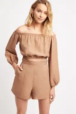 Kookai Shoreline Set Nude Brown Size 38 / AU 10