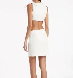 Sir the Label Ambroise Knot Mini Dress White Size 6 for rent on The Volte - image 2