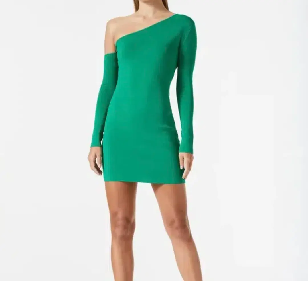 San Sloane Erika Mini Dress Fern Green Size 8 for rent on The Volte - main image