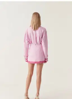 Aje Voyager Embroidered Mini Skirt & Skirt Set Pink Size 16 for rent on The Volte - image 2