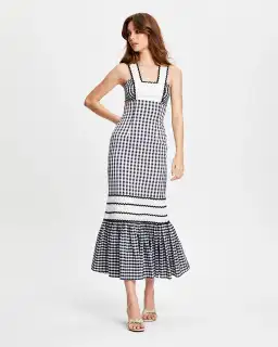 Alice Mccall Wild Angels Midi Dress Gingham Size 6