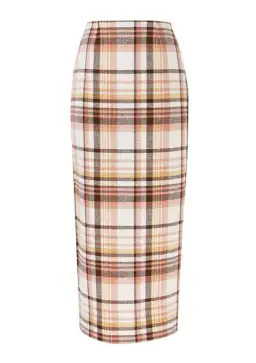 Zimmermann The Matchmaker Check Bow Bodice and Pencil Skirt in Cream Size 1/Au 10 for rent on The Volte - image 3
