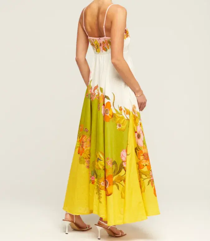 Alemais Silas Linen Sundress in Multi Size 10 - Image 3